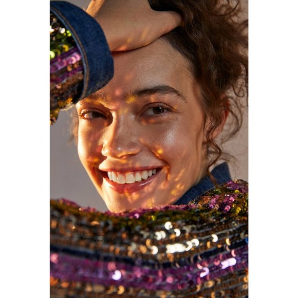 Anthropologie Vilagallo Anita Sequined Duster Jacket - Picture 6 of 11